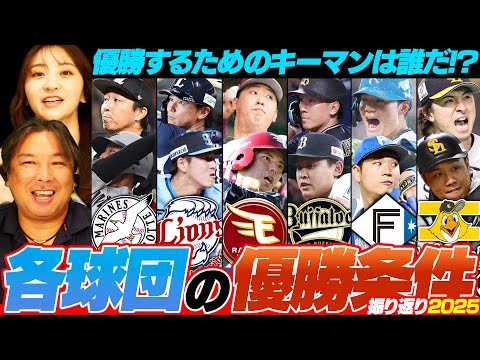 【優勝のキーマン】『この条件をクリア出来れば優勝間違いなし‼︎』各球団シーズン前に出した条件を何個クリア出来ているのか⁉︎【パリーグ編】