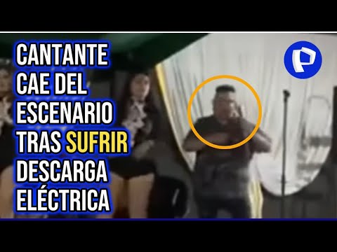 Casi pierde la vida en Arequipa: Cantante se electrocuta y cae de escenario en pleno concierto
