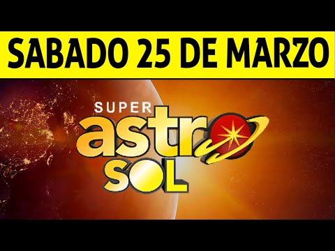 Resultado de ASTRO SOL del Sábado 25 de Marzo de 2023 | SUPER ASTRO