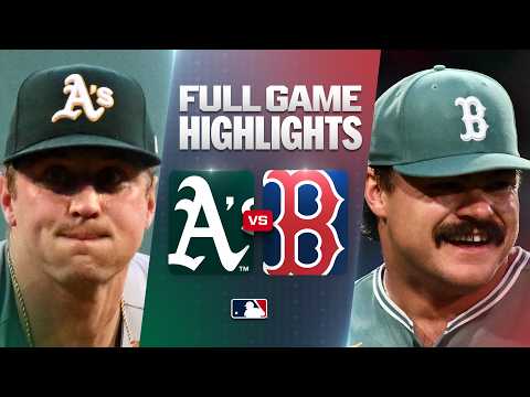 오클랜드 어슬레틱스 vs 보스턴 레드삭스: 공식 풀 경기 하이라이트 (8월 7) | 2026 MLB 시즌