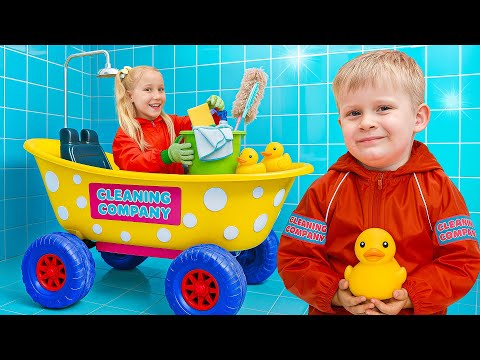 Oliver Starts a Kids Cleaning Company!