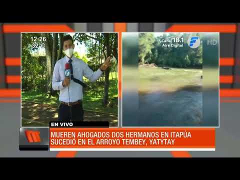 Dos hermanos mueren ahogados en Itapúa