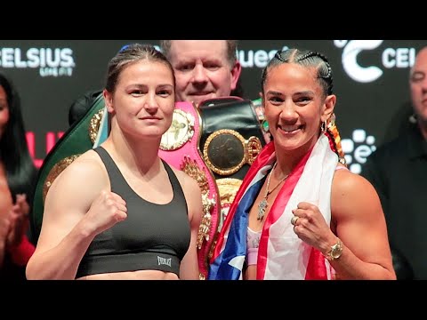 Katie Taylor vs Amanda Serrano 2 FULL WEIGH IN & FACE OFF