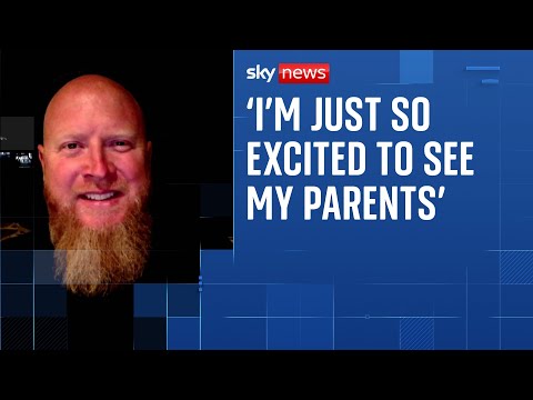 Freed couple's son speaks to Sky News about his parents' release from an Afghan prison