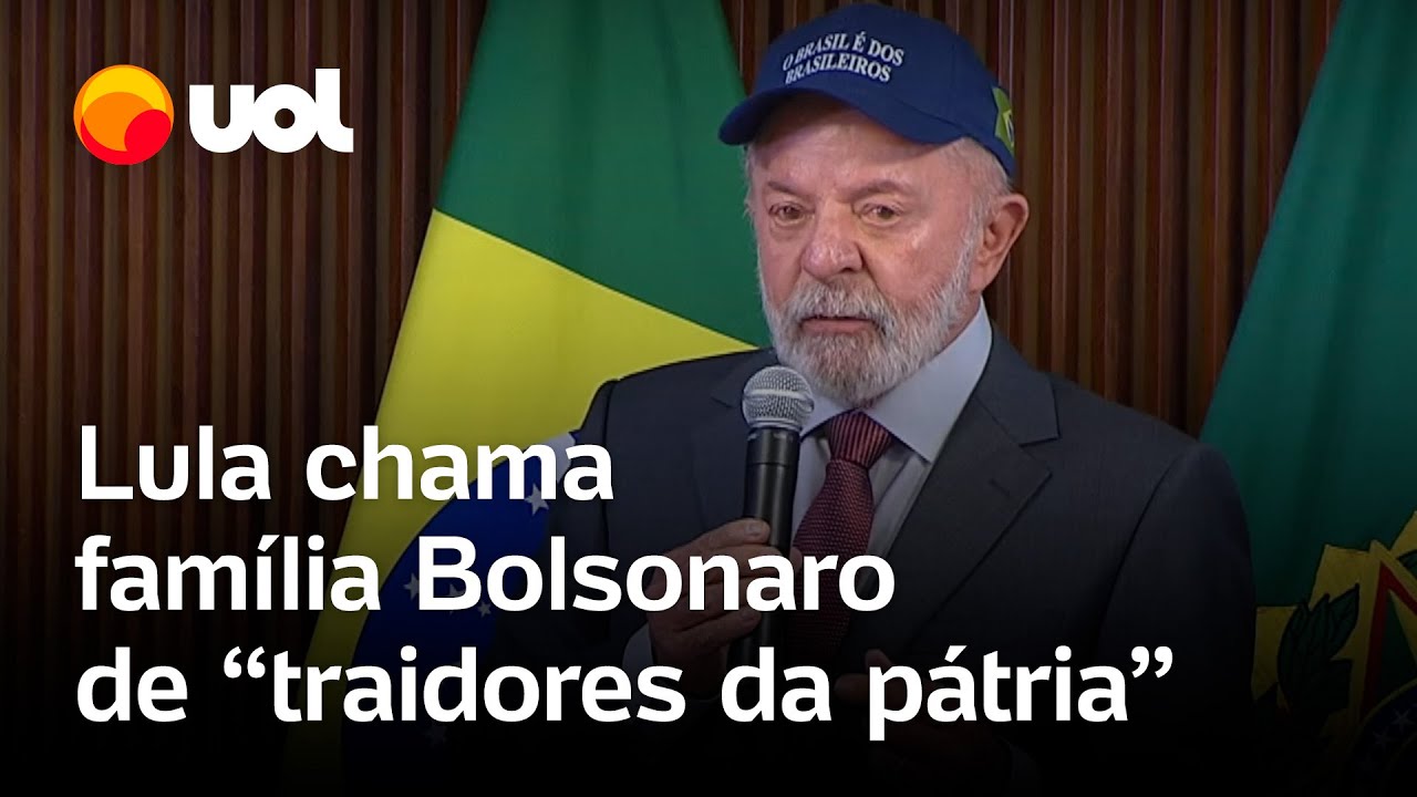 Lula chama Eduardo e família Bolsonaro de traidores da pátria Insuflam o ódio e a mentira