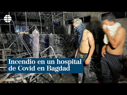 Suben hasta 82 los muertos en el incendio de un hospital para pacientes de coronavirus en Irak