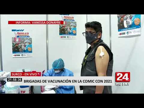 Brigadas de vacunación presentes en la Comic Convention 2021