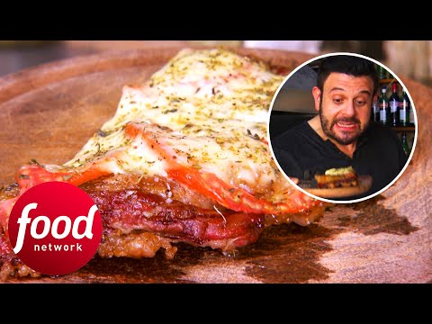 This Argentinian Pizza Dough Is Made Entirely Steak! | Secret Eats With Adam Richman