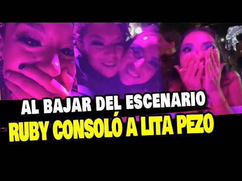 LITA PEZO: RUBY PALOMINO LA CONSOLÓ AL BAJAR DEL ESCENARIO EN EL FESTIVAL DE VIÑA
