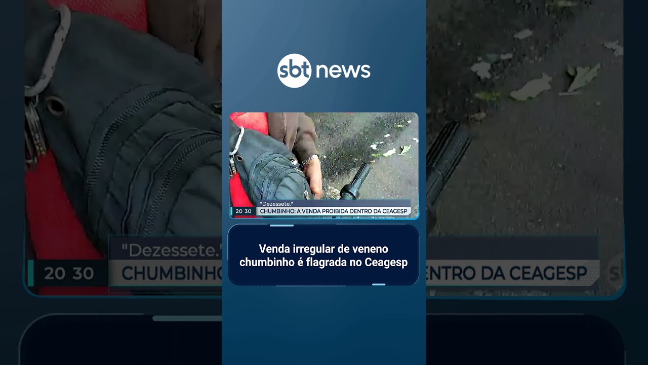 Exclusivo homem é flagrado vendendo veneno proibido no Ceagesp SP | SBTBrasil