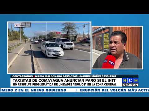 ¡Problema viejo! Taxistas de Comayagua exigen al IHTT poner un alto a los ilegales
