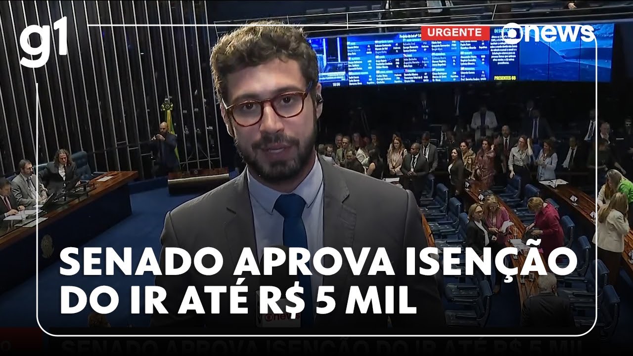 Senado aprova o projeto que isenta do IR quem ganha até R$ 5 mil por mês