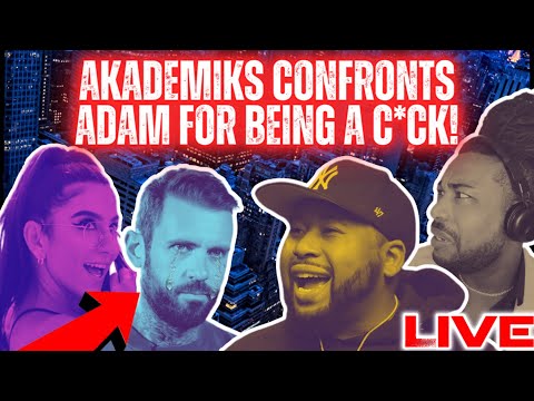 Akademiks CONFRONTS Adam22 For Being A C*CK And Trying To Get Him CANCELLED! |LIVE REACTION!