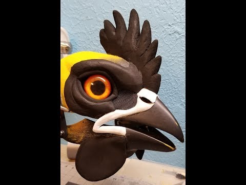 Realistic chicken mask Foam adding