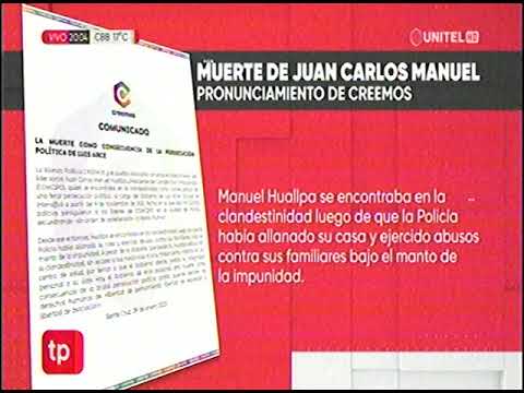 29012023 PRONUNCIAMIENTO DE CREEMOS POR EL DECESO DE JUAN CARLOS MANUEL RED UNITEL