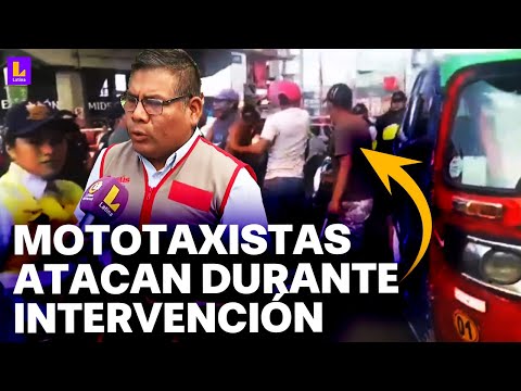Mototaxistas informales atacan y hieren a tres serenos durante operativo en San Juan de Lurigancho