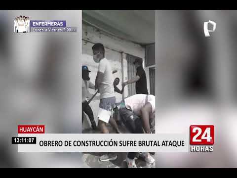 Huaycán: obrero queda gravemente herido tras brutal enfrentamiento