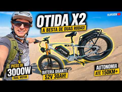 Testei a Otida X2 3000W: A Fatbike Elétrica Dual Motor Mais Potente e Completa que Já Experimentei?
