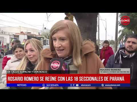 Rosario Romero se reúne con las 18 seccionales de Paraná