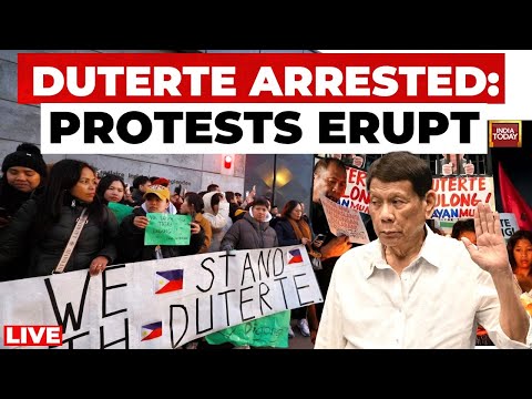 Duterte News LIVE: Ex-Philippine Prez Rodrigo Duterte Arrested | Protest Erupts | Philippine News