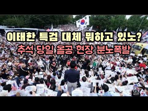 이태한 특검 대체 뭐하노? 추석 당일 올공 현장 분노폭발.(260925)