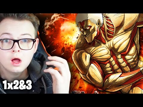 THE ARMORED TITAN!... Attack on Titan Episode 2 & 3 Reaction | Attack on Titan 1x2 Reaction / Review