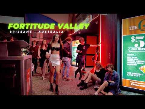 Australia's Nightlife District in BRISBANE City || THE Fortitude Valley