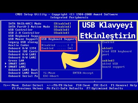 Çözüm: BIOS Boot Menüsünde Klavye Çalışmıyor