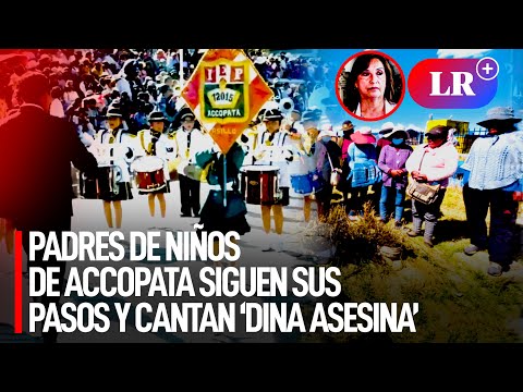 Padres de niños de Accopata imitan a sus hijos y también cantan ‘Dina Asesina’ en Puno | #LR