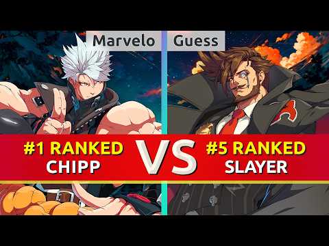 GGST ▰ Marvelo (#1 Ranked Chipp) vs Guess (#5 Ranked Slayer). High Level Gameplay