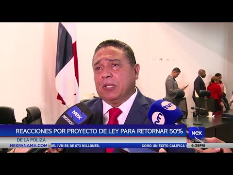 Reacciones por proyecto de ley para retornar 50% de la po?liza