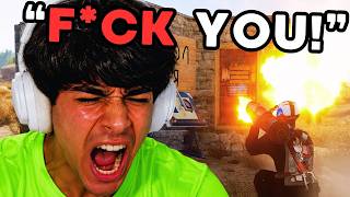 YouTube thumbnail for rackpog's video titled 'Online Raiding BACKSTABBING Rust Streamer'