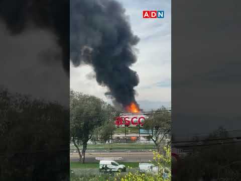 Incendio en planta de gas en Maipú