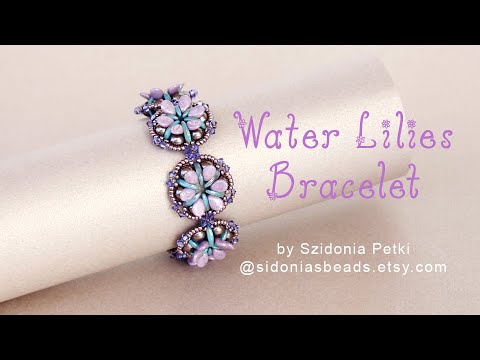Tutorial on how to use #crescentbeads and #pipbeads to make a bracelet - #easybeading #sidoniasbeads