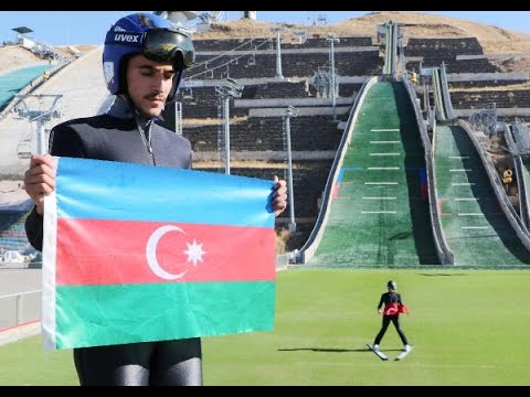 Kayakla Atlama Milli Takımı, Türk ve Azerbaycan bayraklarıyla atladı