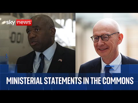 Ministers deliver separate statements in the Commons