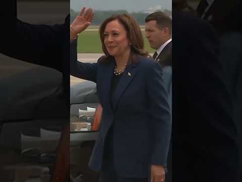 Kamala Harris Arrives in Milwaukee for First Campaign Rally