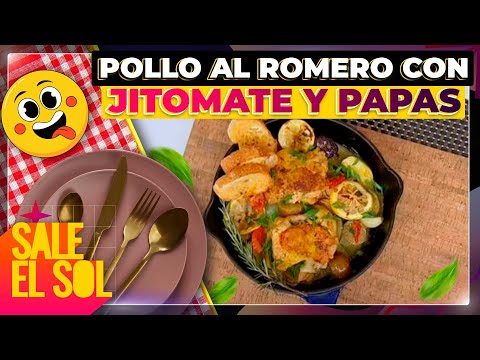 Receta de pollo al romero con jitomate y papas con la chef Ingrid Ramos y Juan Soler