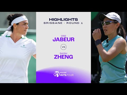 Ons Jabeur vs. Saisai Zheng  | 2025 Brisbane Round 1 | WTA Match Highlights