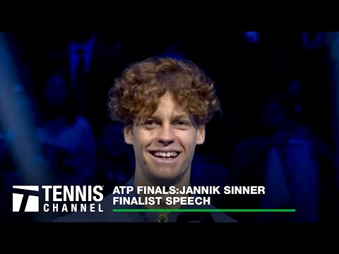 Jannik Sinner Speaks to His Home Crowd After Loss to Djokovic; ATP Finals Finalist Speech