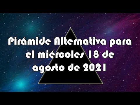 Lotería de Panamá - Pirámide Alternativa para el miércoles 18 de agosto de 2021