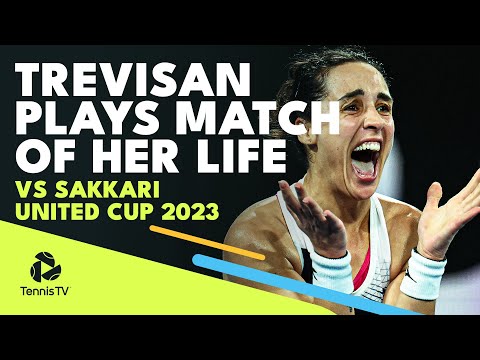 Maria Sakkari vs Martina Trevisan EPIC | United Cup 2023