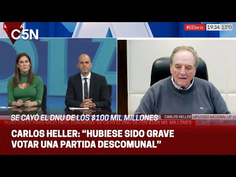 Hablamos con el diputado CARLOS HELLER tras el RECHAZO de los FONDOS MILLONARIOS para la SIDE