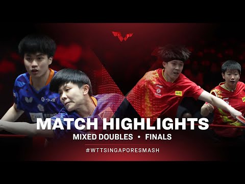 Table Tennis 🥍 Lin Yun-Ju/Cheng I-Ching vs Wang Chuqin/Sun Yingsha | XD | Singapore Smash 2022 (F)