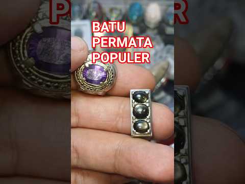 Batu paling populer untuk Penggemar permata, Black saphire dan amethyst, kecubung,