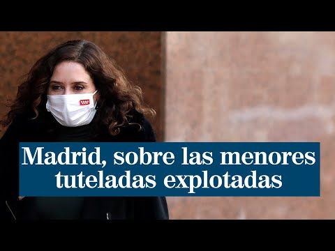 Madrid reprocha a Mónica García que haga un uso político del tema de las menores explotadas