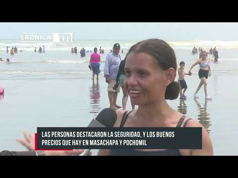 Familias visitan balnearios celebrando el Día del Trabajador - Nicaragua