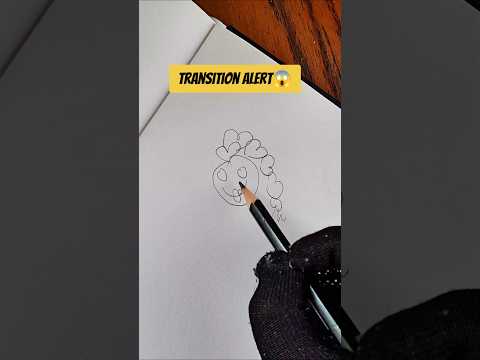 transition alert😱 #transition#sketchbook #youtubeshorts #art #artist #sketch #shortvideo#trend