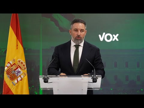 Abascal acusa a Díaz de rendir al Gobierno de España ante un auténtico criminal como Puigdemo