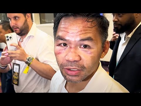 Manny Pacquiao LAST INTERVIEW after DRAW with Barrios; TALKS Mayweather & REMATCH as he LEAVES ARENA